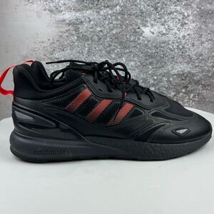 533 Adidas ZX 2K boost 2.0 Black and Red Athletic Shoes men’s size 13